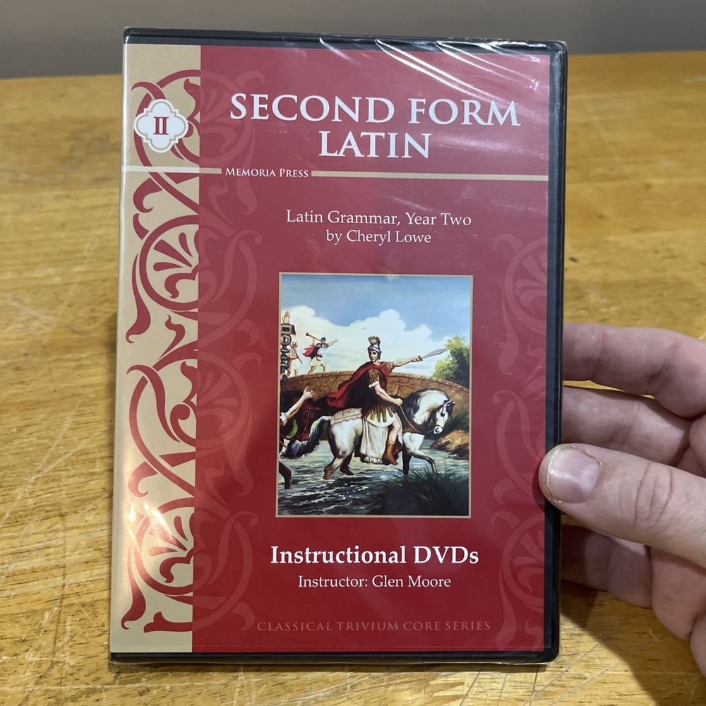 Second Form Latin Grammar, Yr 2 Instructional DVD's Memoria Press 2nd Ed. Sealed